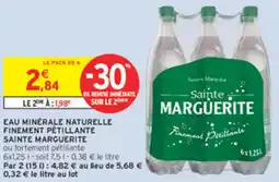 Intermarché Eau minérale naturelle finement pétillante sainte marguerite offre