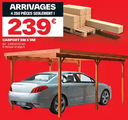 Brico Dépôt Carport 3m x 5m offre