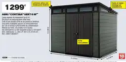 Brico Dépôt Abri "cortina" vert 6 m²* offre