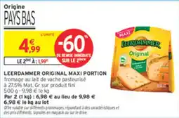 Intermarché Leerdammer original maxi portion offre