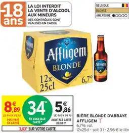 Intermarché Bière blonde d'abbaye affligem offre