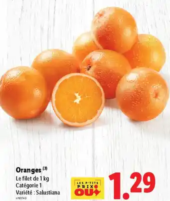 Lidl Oranges offre