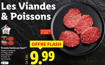 Lidl 12 steaks hachés pur bœuf offre