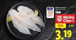 Lidl Filet de merlan offre