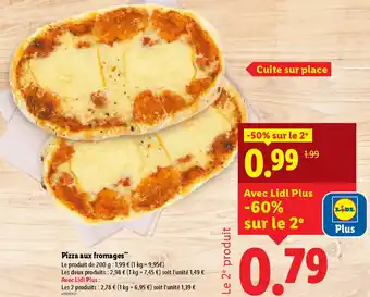 Lidl Pizza aux fromages offre