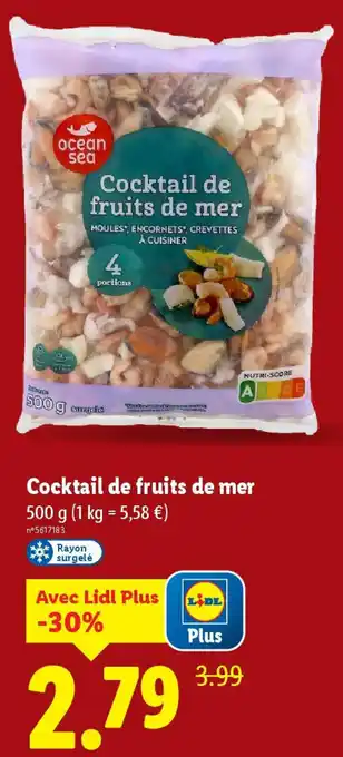 Lidl Cocktail de fruits de mer offre