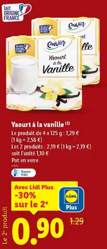 Lidl Yaourt à la vanille offre