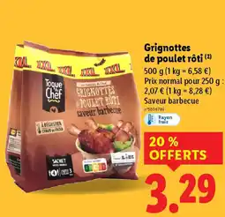 Lidl Grignottes de poulet rôti offre