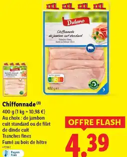 Lidl Chiffonnade offre