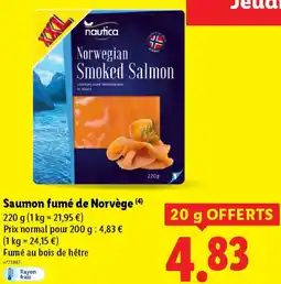 Lidl Saumon fumé de Norvège offre