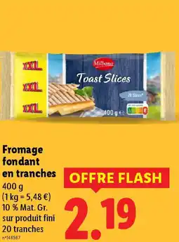 Lidl Fromage fondant en tranches offre