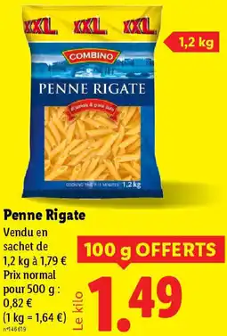 Lidl Penne Rigate offre