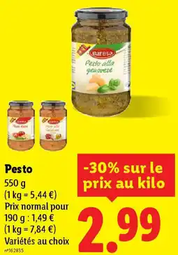 Lidl Pesto offre