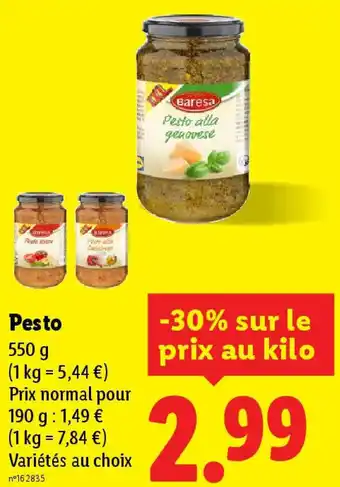 Lidl Pesto offre