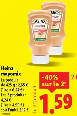 Lidl Heinz mayomix offre