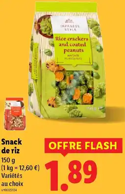 Lidl Snack de riz offre