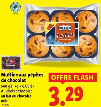 Lidl Muffins aux pépites de chocolat offre