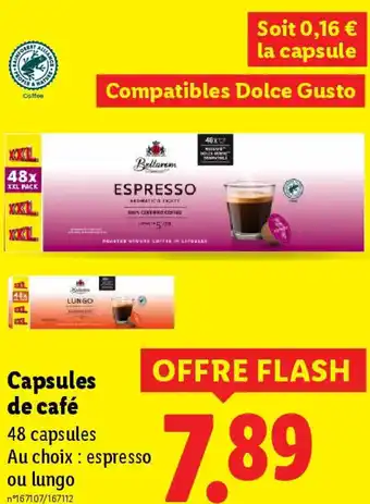 Lidl Capsules de café offre