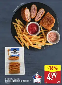 ALDI ST-CLÉMENT LE VOLAILLERⓇ 10 cordons bleus de poulet offre