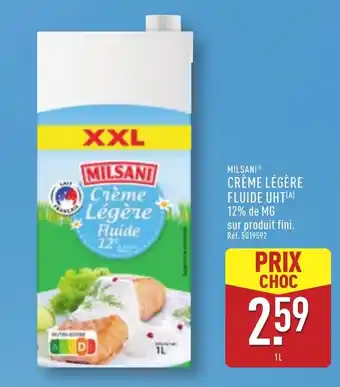 ALDI MILSANIⓇ Crème légère fluide uht offre