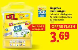 Lidl Lingettes multi-usages offre