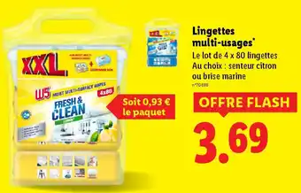 Lidl Lingettes multi-usages offre