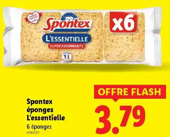 Lidl Spontex éponges L'essentielle offre