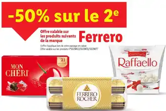 Lidl Ferrero offre