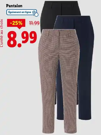 Lidl Pantalon offre