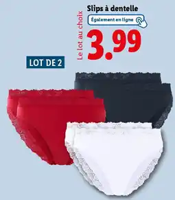 Lidl Slips à dentelle offre