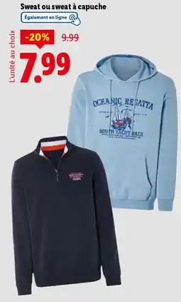 Lidl Sweat ou sweat à capuche offre