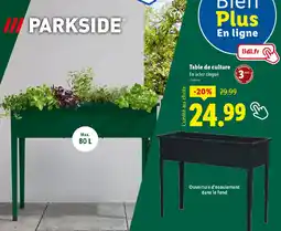 Lidl PARKSIDE Table de culture offre