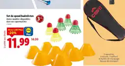 Lidl Set de speed badminton offre