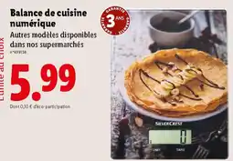 Lidl SILVERCREST Balance de cuisine numérique offre