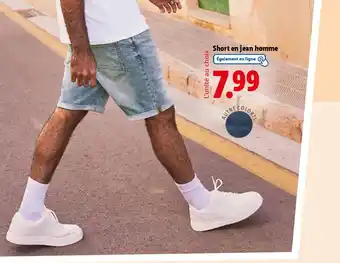 Lidl Short en jean homme offre