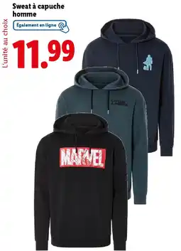 Lidl Sweat à capuche homme offre