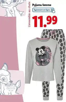 Lidl Pyjama femme offre