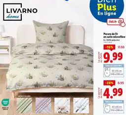 Lidl LIVARNO home Parure de lit en satin microfibre offre