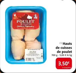 Colruyt Hauts de cuisses de poulet offre