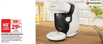 Auchan Supermarché Cafetière à dosettes TAS114E BOSCH offre