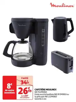 Auchan Supermarché Cafetière moulinex offre