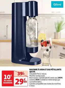 Auchan Supermarché Machine à soda et eau pétillante qilive offre