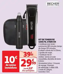 Auchan Supermarché Kit de tondeuse sans fil strim xn offre