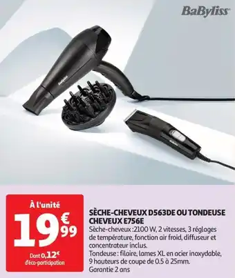 Auchan Supermarché Sèche-cheveux d563de ou tondeuse cheveux E756E offre