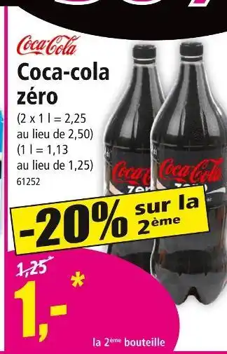 Norma COCA-COLA Coca-cola zéro offre