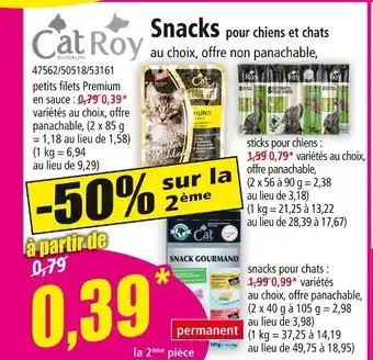 Norma CAT ROY Snacks pour chiens et chats offre