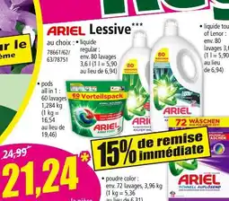 Norma Ariel Lessive offre