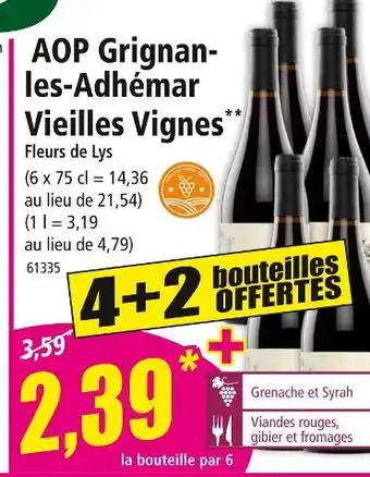 Norma Aop grignan-les-adhémar vieilles vignes offre