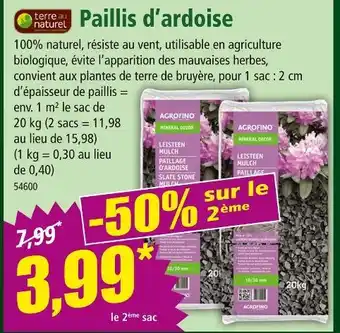 Norma AGROFINO Paillis d’ardoise offre