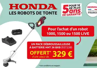 Rural Master Honda les robots de tonte offre